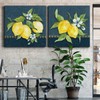 Renditions Gallery Blue Lemon Squeeze Wall Art, Premium Gallery Wrapped