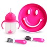 Munchkin Be Happy Toddler Dining Set, Includes Suction Plate, Straw