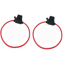 2 x Inline Fuse Holder to Accept 12V 30A Blade Fuses 12AWG 12-32V Splashproof Car Bicycle Car Truck Waterproof Blade Copper Wire Fuse Holder Car Bicycle
