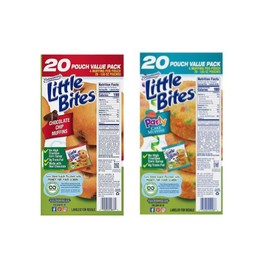Entenmann's | Little Bites | Chocolate Chip Muffins - 20 Pouches - Party Cake Muffins-20 Pouches |each box 2 LBS 1 OZ- 936g | Delicious | Yummy | Tasty | Bundle Pack - Pack of 2 Large Boxes