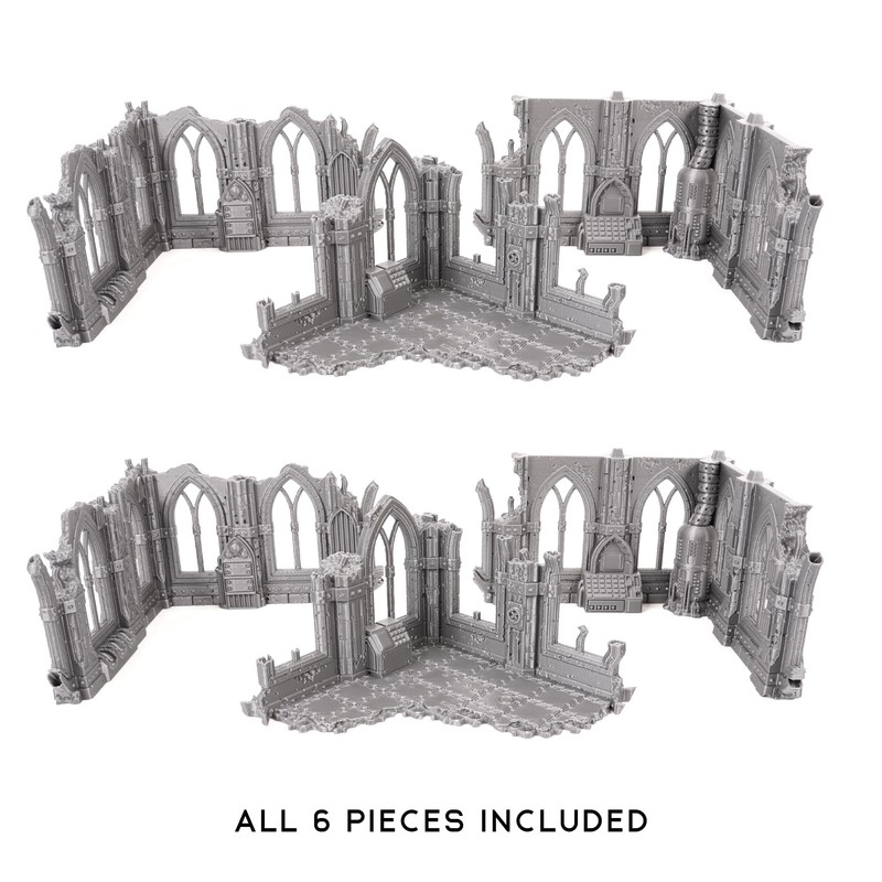 Sci-Fi Ruin Set 1 Bundle (2 Sets) - Modular Sci-Fi