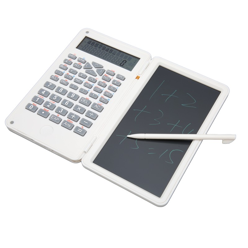 Calculator with Notepad Portable 10 Digits LCD Display Scientific Calculator