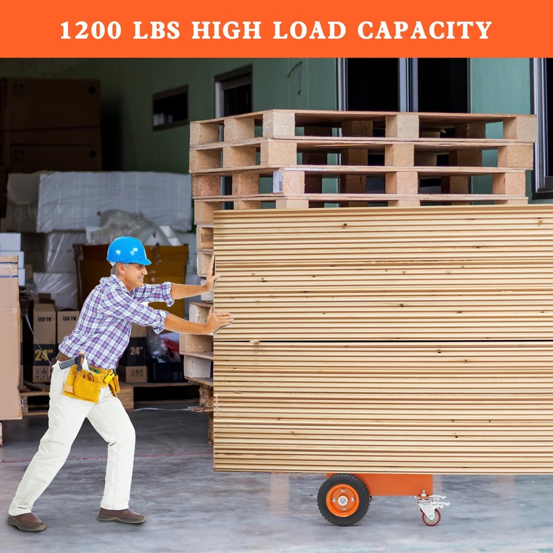 AIWFL Panel Dolly Heavy Duty Door Cart 1200LBS Capacity 4