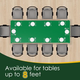 Xnluothsk Green 5 Pack 54 x 108 Inch Plastic Tablecloth Disposable Tablecloth for Rectangle Table, Party Plastic Table Cloth