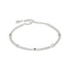 Alex and Ani April Birthstone Clear Crystal Curb Chain Bracelet