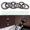 15pcs 33 mm Round Carabiner Black Very Robust Zinc Alloy