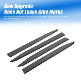 HIRUFAIT Inner Door Decorative Strip Cover Trim for Honda Pilot 2023 2024 2025/ Honda Passport 2026 Accessories, ABS Inner Door Panel Protector Cover Anti Scratch 4PCS, (Carbon Fiber Pattern)