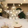 Christmas Tree Top Star 3D Glitter Hollow Star Tree Topper