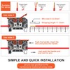SRJQXH DIN Rail Terminal Block, DIN Rail, Feed-Through Terminal, Flame