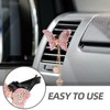 Healifty 2pcs Bling Butterfly Air Vent Clips Crystal Pandent Car