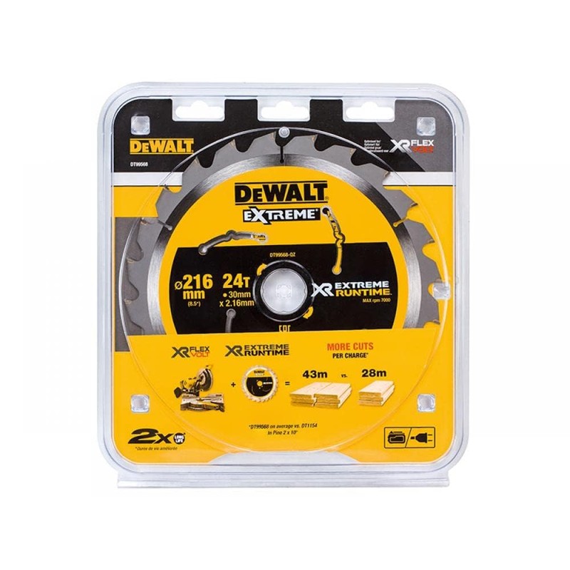 DEWALT DT99568 216 mm x 30 mm x 24T XR