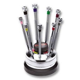 Precision Screwdriver Set - for Making Watches or Jewellery - 9 Different Size Screwdrivers