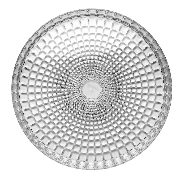 Guzzini - Tiffany Round Tray - Transparent, Diameter 35.6 x