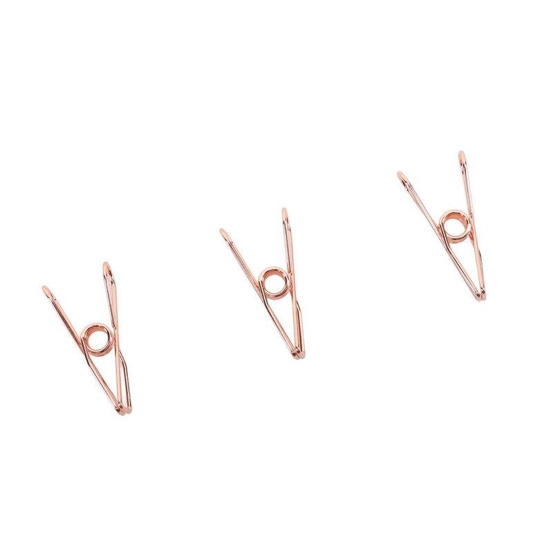 60pcs Wire Clothes Pins Antislip Creativity Metal Wire Hollow Out