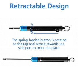 Quick Fishing Hook Remover, Pack of 2 Hook Remover Disgorger, Retractable and Portable Unhooking Fishing Tools (Red)