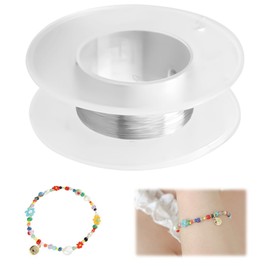 Craft Wire Thin, 0.1 mm Stainless Steel Wire Jewellery Wire, Winding Wire, Thin Wire for Crafts, Stainless Steel Wire, Binding Wire, Stainless Steel, Suitable