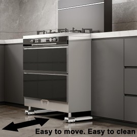 Appliance Rollers Heavy Duty 20-32in New Generation Extendable Appliance Rollers Anti Slip Mobile Washing Machine Base Easily Move Dryers, Refrigerators, Furniture (White)