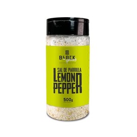 Black Spices Lemon Pepper Parrilla Salt - Perfect Blend for Grilling & BBQ (1, Lemon Pepper)