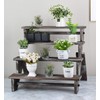 J JACKCUBE DESIGN Rustic Wood Display Stand, 4 Tier Cupcake