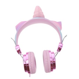 DOITOOL Earphone Wired Headphones with Mic Over Ear Headphones Gaming Headphones Headset LED Headphones Airplane Party Headset Headphones for Children Travel Headphones Abs
