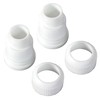 CybrTrayd 2766 Icing Tip Coupler Set, 2 Pieces, White