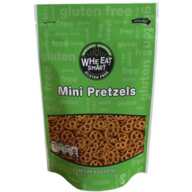 Whe Eat Smart Gluten Free Pretzels 8 ounce bag