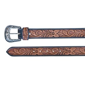 Affilare Western Genuine Leather Beaded Belt For Men and Women 30AB003-34