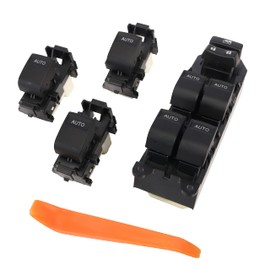 JAVOUKA Blue LED Lighted Master Power Window Switch, for Toyota Tundra 2007-2021, Switch Control Panel Button with Auto Down/Up (NOT Fit 1794 Edition, Limited, Platinum), 84820-02400