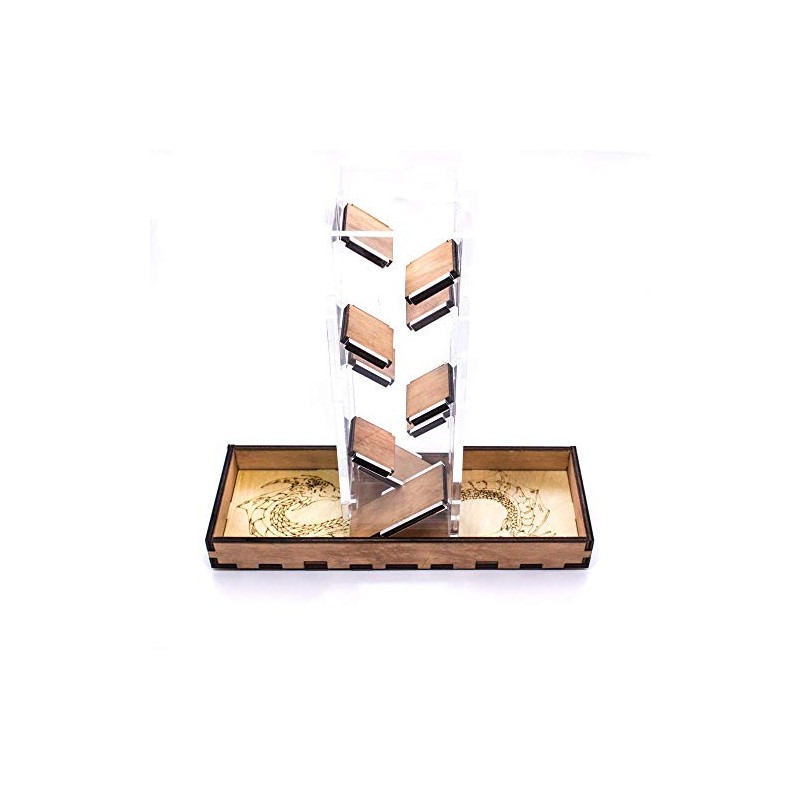 C4Labs Dueling Dice Tower - Dragon Engraving - Natural