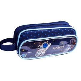 IHZZ Pencil Case Large Capacity Pencil Pouch, Astronaut Pencil Bag, Aesthetic Pencil Case Pouch, Cute Pencil Case for Kids Students, Preppy Pencil Case for School, Transparent Pencil Box