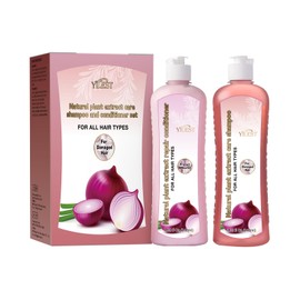 Onion Biotin and Rosemary Shampoo and Treatment Set for All Hair Types Conditioner Hair Care, Stronger, Thicker and Longer Hair, Growth Shampoo with Paraben Free, Silicone Free