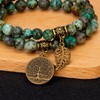 Farfume Chakra Gemstone Bracelet, Real Stones, for Women, Size 21