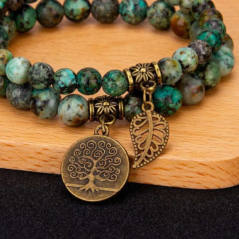 Farfume Chakra Gemstone Bracelet, Real Stones, for Women, Size 21