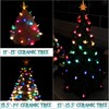 117Pcs Ceramic Christmas Tree AquaBlue Robin Bird Replacement Lights Bulbs