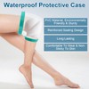 EASYKEENECOM Leg Shower Protector, Waterproof Knee Cover for Shower, PICC