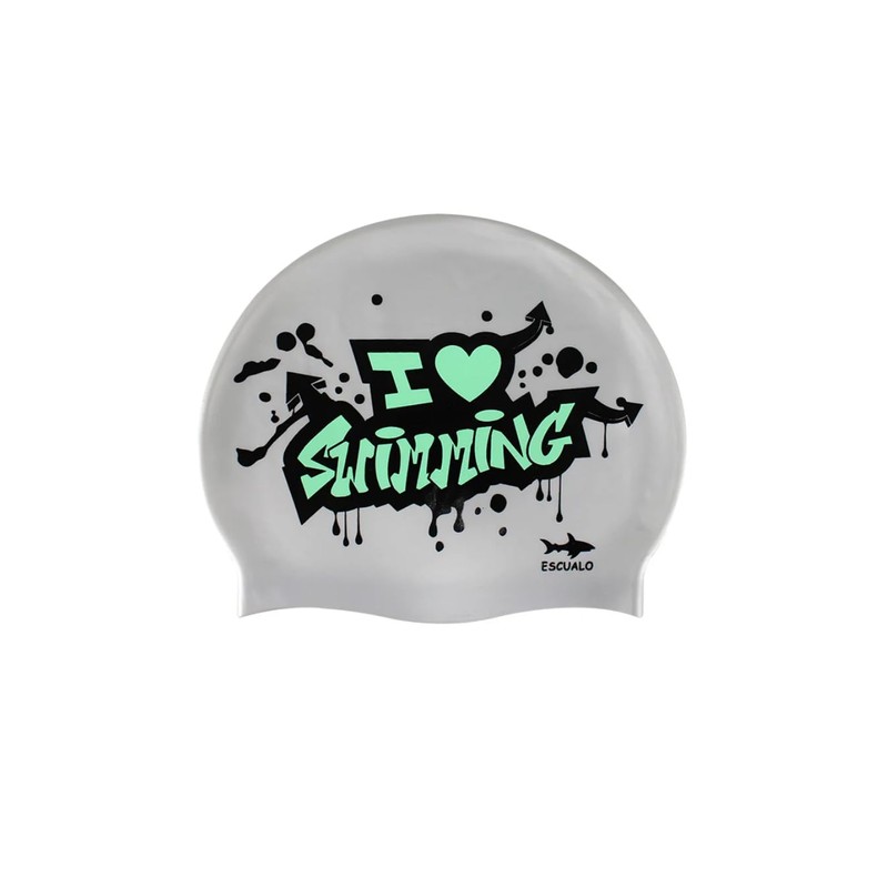 escualo Gorra para Natacion Unisex Adultos o Niños Modelo Grafiti