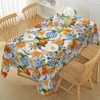 Honellaty Summer Tablecloth for Rectangle Tables, Lemon Print Table Cloth,