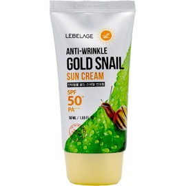 Partner_Reference Le Verage Anti Wrinkle Gold Snail Sun Cream 1ea 50ml / 르베라쥬안티 링클 골드 스네일 선크림 1개 50ml