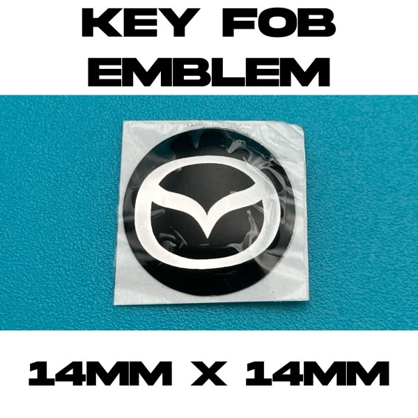PGA 1x Mazda Emblem Logo Key Fob Replacement Badge Sticker
