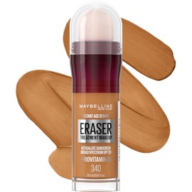 Maybelline Base De Maquillaje Instant Age Rewind Eraser De Maybelline Con Fps 20 Y Provitamina B5 Humectante, 340, 1 Unidad 340 0,68 Onzas Líquidas (Paquete De 1)
