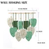 Ewparts Macrame Leaves Boho Woven Leaves Tapestry Wall Decor Handmade