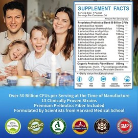 Zebora Probióticos Adultos Y Niños 30 Sobres No Gmo Gluten