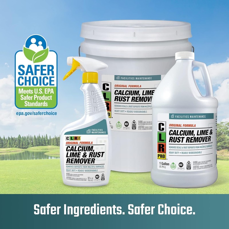 CLR PRO Calcium, Lime & Rust Remover - Quickly Removes