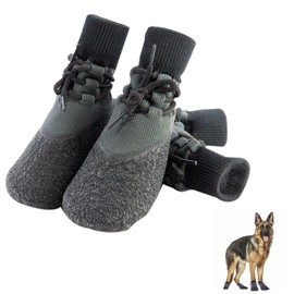 SUpoetry Pack of 4 Dog Shoes, Dog Shoes, Paw Protection, Outdoor, Paw Guard Dog Shoes, Breathable Dog Socks, Outdoor, Suitable for Your Dog for Safe and Outdoor Play