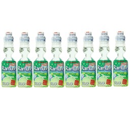 Sangaria Japanese Soft Drink Ramune, Melon Flavor, Pack of 8 (Total 54.08 Fl Oz)