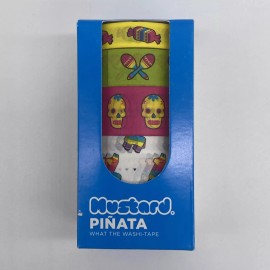 Mustard Power Up Pinata Hispanic Mexico Theme Decorative Washi Tape Set