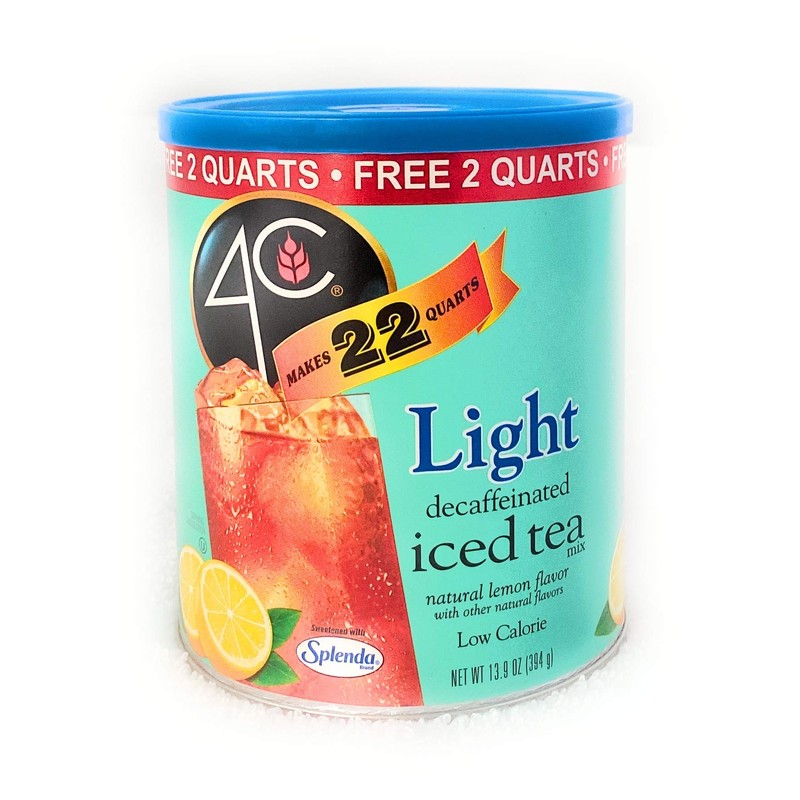 4C Zero Sugar Powdered Drink Mix Cannisters, Zero Sugar Decaffeinated