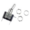 E Support 12V 20A AMP Purple LED Light Rocker Toggle