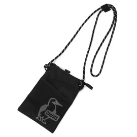 CHUMS(チャムス) Shoulder Bag, Easy-Go Double Pocket Phone Shoulder Bag, Unisex, Adult, Black