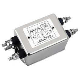 Tarjeta Terminal de purificación de Fuente de alimentación de sección Simple y Doble, Tipo riel, Filtro emi CW4ED-50A-S, CC 12 V, 24 V, 48 V, 100 V, 3